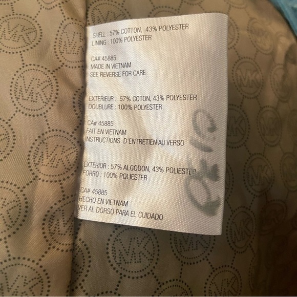 Michael Kors women’s light blue  double breasted belted trench coat in‎ size XL - Picture 9 of 12